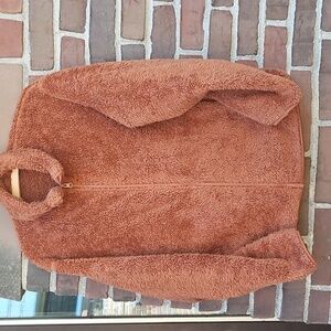 Uniqlo Warm Brown Teddy Bear Jacket Outerwear